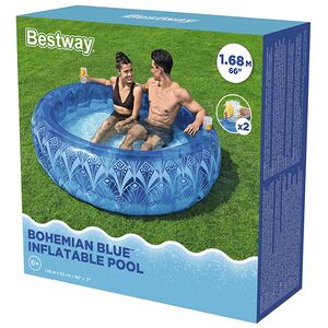 Надувной бассейн Богемский Островок 168*53 см, надувное дно Bestway (Бествей) фото 8