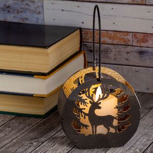 Металлический подсвечник Тени Шервудского Леса 10 см (Breitner, Германия). Артикул: 55-2320