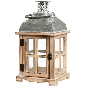 Деревянный фонарь для свечи Даннотар 39 см Kaemingk фото 7