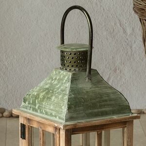 Деревянный фонарь для свечи Даннотар 39 см Kaemingk фото 2