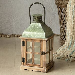 Деревянный фонарь для свечи Даннотар 39 см Kaemingk фото 4