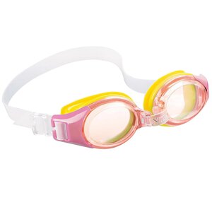 Очки для плавания Юниор розовые с оранжевым, 3-8 лет INTEX фото 1