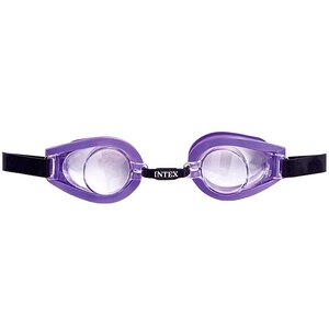Очки для плавания Play фиолетовые с черным, 3-8 лет