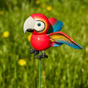Садовый штекер Попугай Филиппо 59 см красный (Koopman, Нидерланды). Артикул: 557000900-1