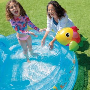 Игровой центр Морские Глубины 310*193*71 см, с горкой и фонтаном, клапан INTEX фото 5