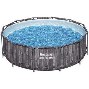 Каркасный бассейн 5614X Bestway Steel Pro Max (Бествей Стил Про Макс) 366*100 см, фильтр-насос, лестница Bestway фото 4