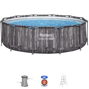 Каркасный бассейн 5614X Bestway Steel Pro Max (Бествей Стил Про Макс) 366*100 см, фильтр-насос, лестница Bestway фото 2