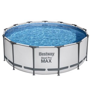 Круглый каркасный бассейн Bestway Steel Pro Max 396*122 см, фильтр-насос, аксессуары Bestway фото 3