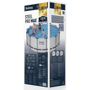 Круглый каркасный бассейн Bestway Steel Pro Max 396*122 см, фильтр-насос, аксессуары Bestway фото 11