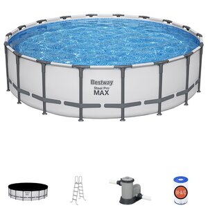 Каркасный бассейн 561FJ Bestway Steel Pro Max 549*132 см, фильтр-насос, аксессуары Bestway фото 2