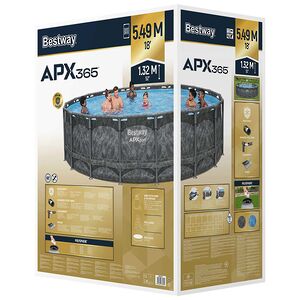 Каркасный бассейн APX (Бествей Апкс) 365 549*132 см, песочный фильтр-насос, аксессуары Bestway фото 6