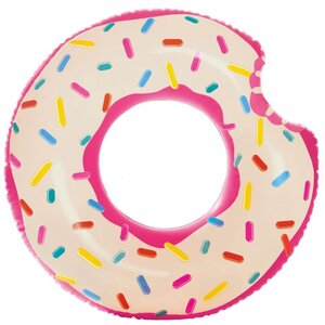 Надувной круг Надкусанный Пончик 94 см INTEX фото 3