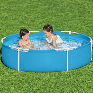 Детский каркасный бассейн Голубая Лагуна 152*38 см Bestway фото 3