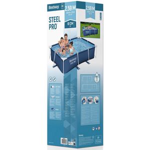 Прямоугольный каркасный бассейн 56403 Bestway Steel Pro 259*170*61 см Bestway фото 8