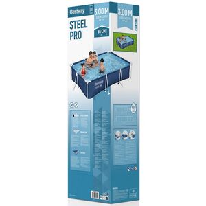 Прямоугольный каркасный бассейн 56404 Bestway Steel Pro 300*201*66 см Bestway фото 6