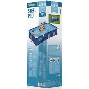 Прямоугольный каркасный бассейн 56405 Bestway Steel Pro 400*211*81 см Bestway фото 7