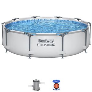 Каркасный бассейн 56408 Bestway Steel Pro Max 305*76 см, фильтр-насос Bestway фото 2