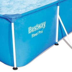 Прямоугольный каркасный бассейн Bestway Steel Pro 400*211*81 см, фильтр-насос Bestway фото 3