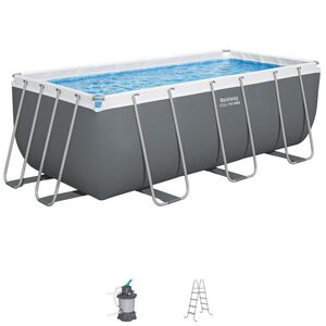 Прямоугольный каркасный бассейн 56457 Bestway Steel Pro Max 412*201*122 см, песочный фильтр-насос, аксессуары Bestway фото 2