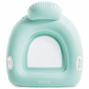 Надувное кресло для плавания с сетчатым дном 114*107 см голубое INTEX (Интекс) фото 2
