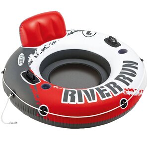 Надувной круг-кресло River Run с сетчатым дном 135 см красный INTEX фото 2