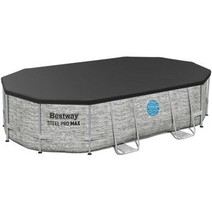 Каркасный овальный бассейн Bestway Steel Pro Max (Бествей Стил Про Макс) 488*305*107 см, песочный фильтр-насос, аксессуары Bestway фото 4