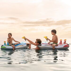 Надувная игрушка с водяным пистолетом Самолёт Air Strike 117*117 см, голубой INTEX фото 5