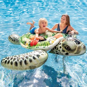 Надувная игрушка Зеленая Морская Черепаха 191*170 см INTEX фото 1
