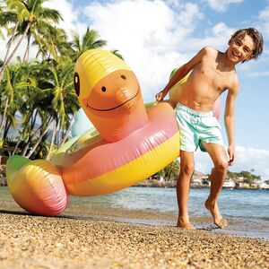 Надувная игрушка Уточка 147*147 см радужная INTEX фото 5