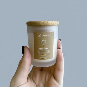 Ароматическая свеча Мамин Какао - Breathense 85 мл, с бамбуковой крышкой (Breathense, Россия). Артикул: 5773004