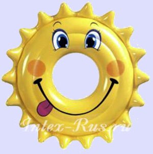 Надувной круг "Солнышко", 81 см (INTEX, Китай). Артикул: 58249-intex
