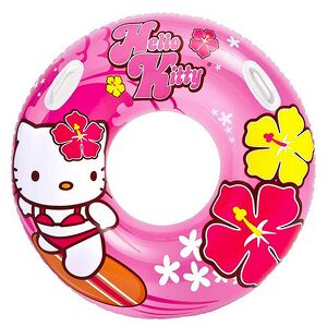 Надувной круг с ручками Hello Kitty 97 см INTEX фото 1