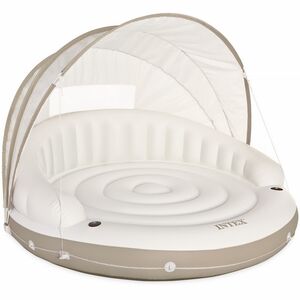 Надувной матрас-остров с навесом 199*150 см INTEX фото 2