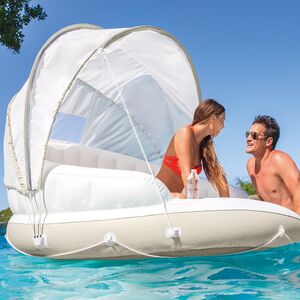 Надувной матрас-остров с навесом 199*150 см INTEX фото 3