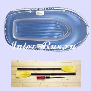 Надувная лодка Club-300-SET, трехместная,  211*117*41 см, с веслами и насосом