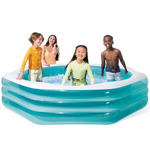 Семейный надувной бассейн Лазурная Гавань 254*56 см, клапан INTEX фото 2