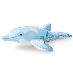 Надувная игрушка Дельфин 175*66 см, до 40 кг, голубой INTEX фото 2