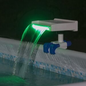 Водопад для бассейна с цветной LED подсветкой 35*30*26 см Bestway фото 2