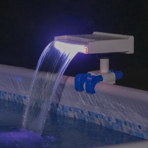Водопад для бассейна с цветной LED подсветкой 35*30*26 см Bestway фото 5