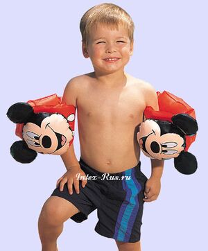 Нарукавники "Микки" Disney, 28*24 см, 3-6 лет (INTEX, Китай). Артикул: 58647