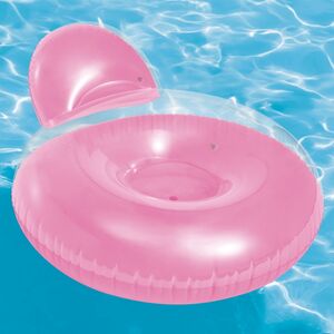 Надувной круг - кресло 137*122 см розовый INTEX фото 8