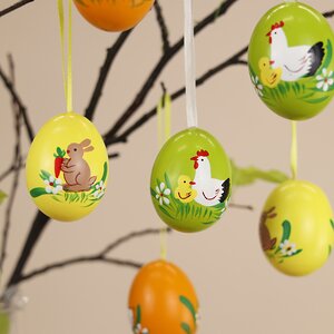 Пасхальные украшения Яйца Easter Village 6 см, 12 шт, натуральные Breitner фото 4