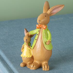 Декоративная фигурка Семейство Кроликов - Папа с малышкой 9 см Breitner (Брайтнер) фото 2