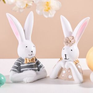 Набор статуэток Парочка Кроликов Петерсон 8 см, 2 шт