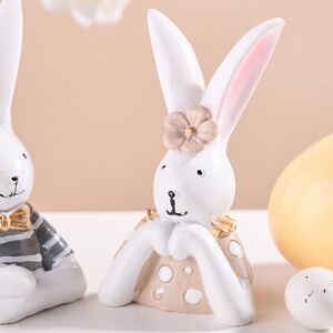 Набор статуэток Парочка Кроликов Петерсон 8 см, 2 шт Breitner (Брайтнер) фото 3