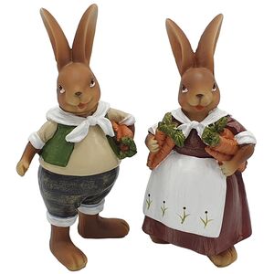 Набор декоративных фигурок Кролики - Мистер и Миссис Хофманн 20 см, 2 шт Breitner (Брайтнер) фото 2