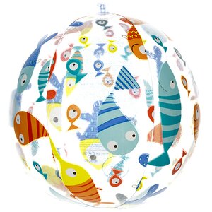 Надувной мяч Цветной с рыбками 51 см INTEX фото 2