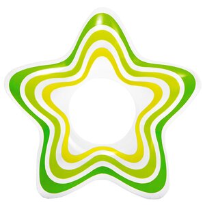Надувной круг Звезда 74*71 см зеленый INTEX фото 2
