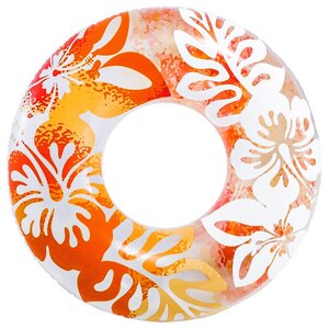 Надувной круг Цветочный Шейк 91 см оранжевый INTEX фото 2
