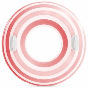 Надувной круг с ручками Розовые Полоски 91 см
